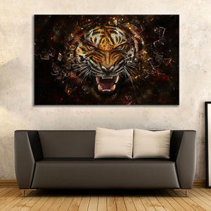 Printed Posters and Prints Animal Tiger Picture Wall Art on Canvas for Living Room Home Decor Ready to Hang