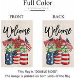 ITNOTC -- Garden Flag Patriotic Star Eagle USA Flag God Bless America 4th of July Memorial Day Independence Day Watercolor Yard Outdoor Decoration,